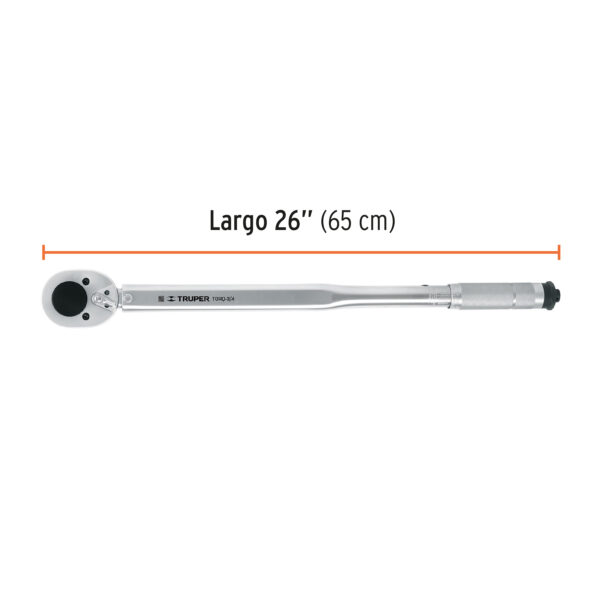 TORQUÍMETRO DE GOLPE, ENCASTRE 3/4", 50-300LB, 13547 - TRUPER - Imagen 2